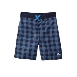 Tommy Bahamas Plaid Swim Trunks